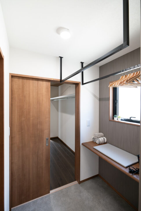 人気の間取り2位であるランドリースペースとクローゼット