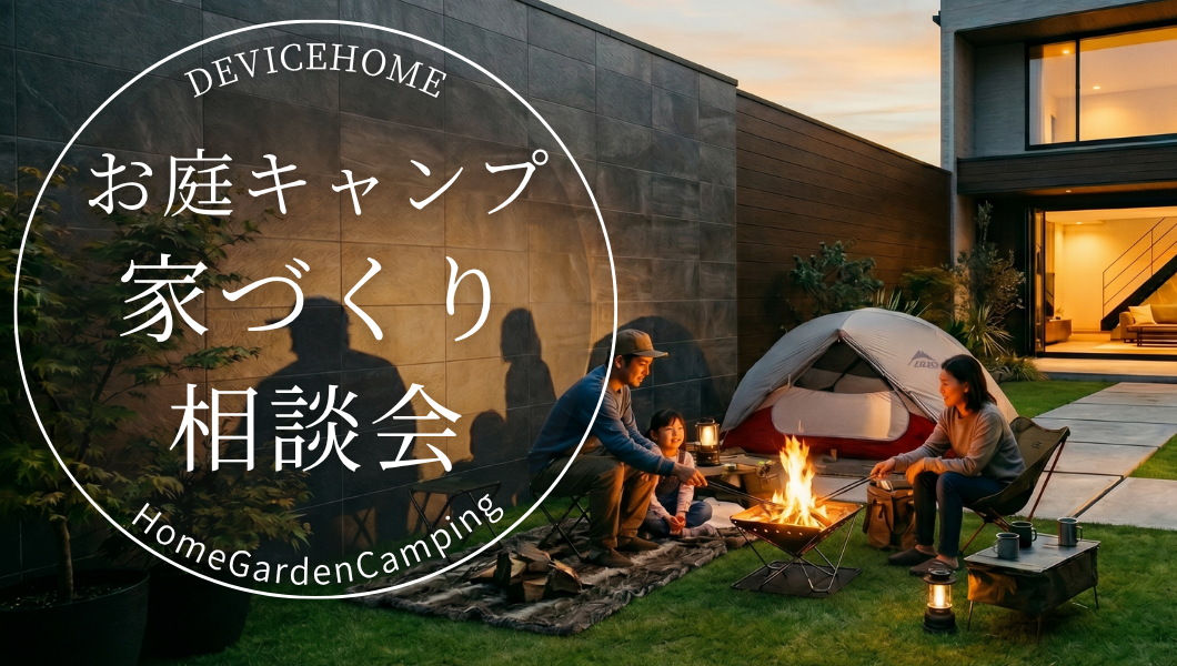 お庭キャンプを楽しむ家づくり相談会